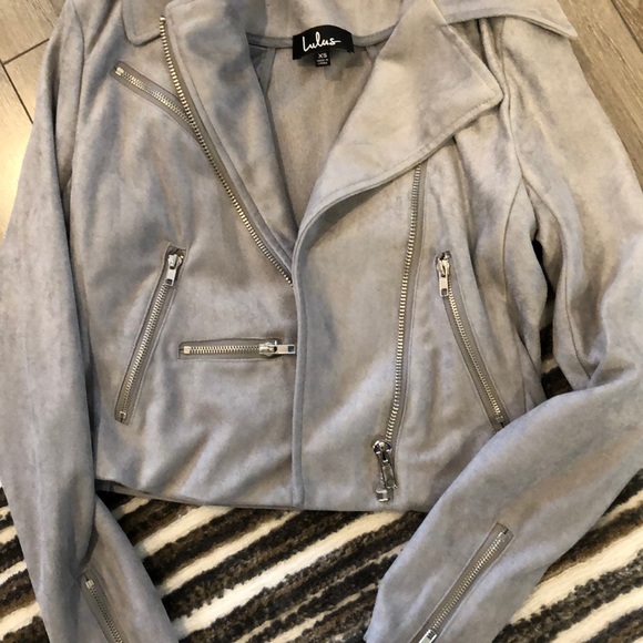 Gray Suede Lulu’s Jacket - Picture 3 of 4